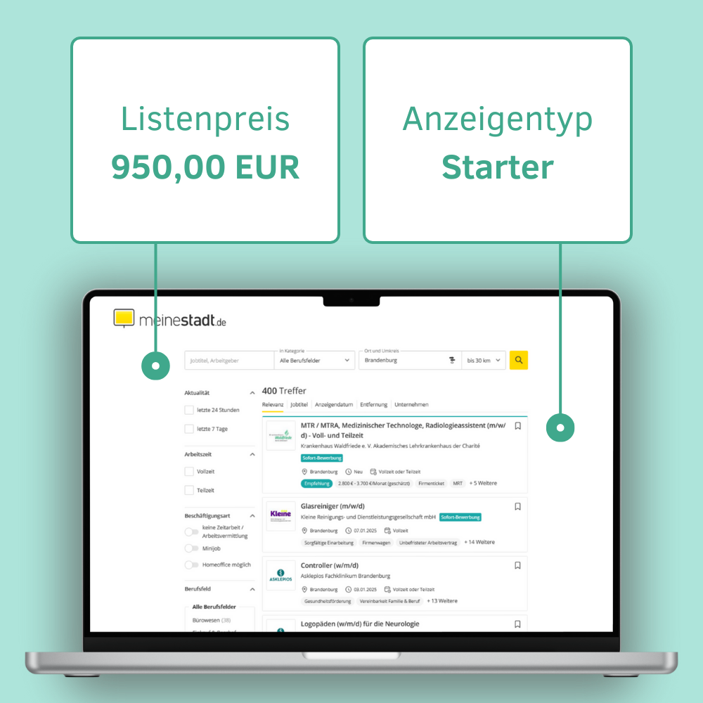 Upgrade MeineStadt.de